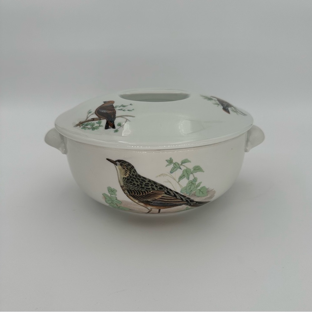 Apilco Porcelain Chamart France Baking Casserole Dish With Lid